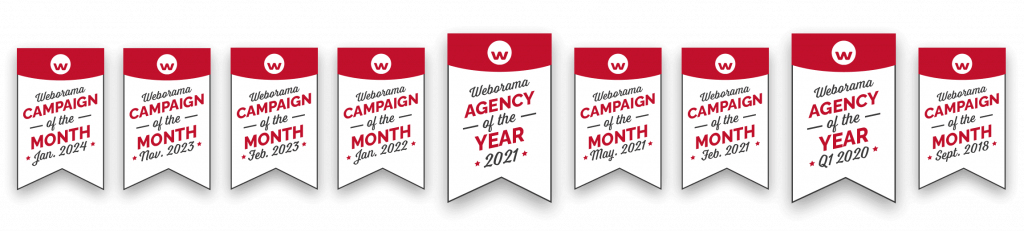 Gewonnen Weborama awards door creative agency DSlab